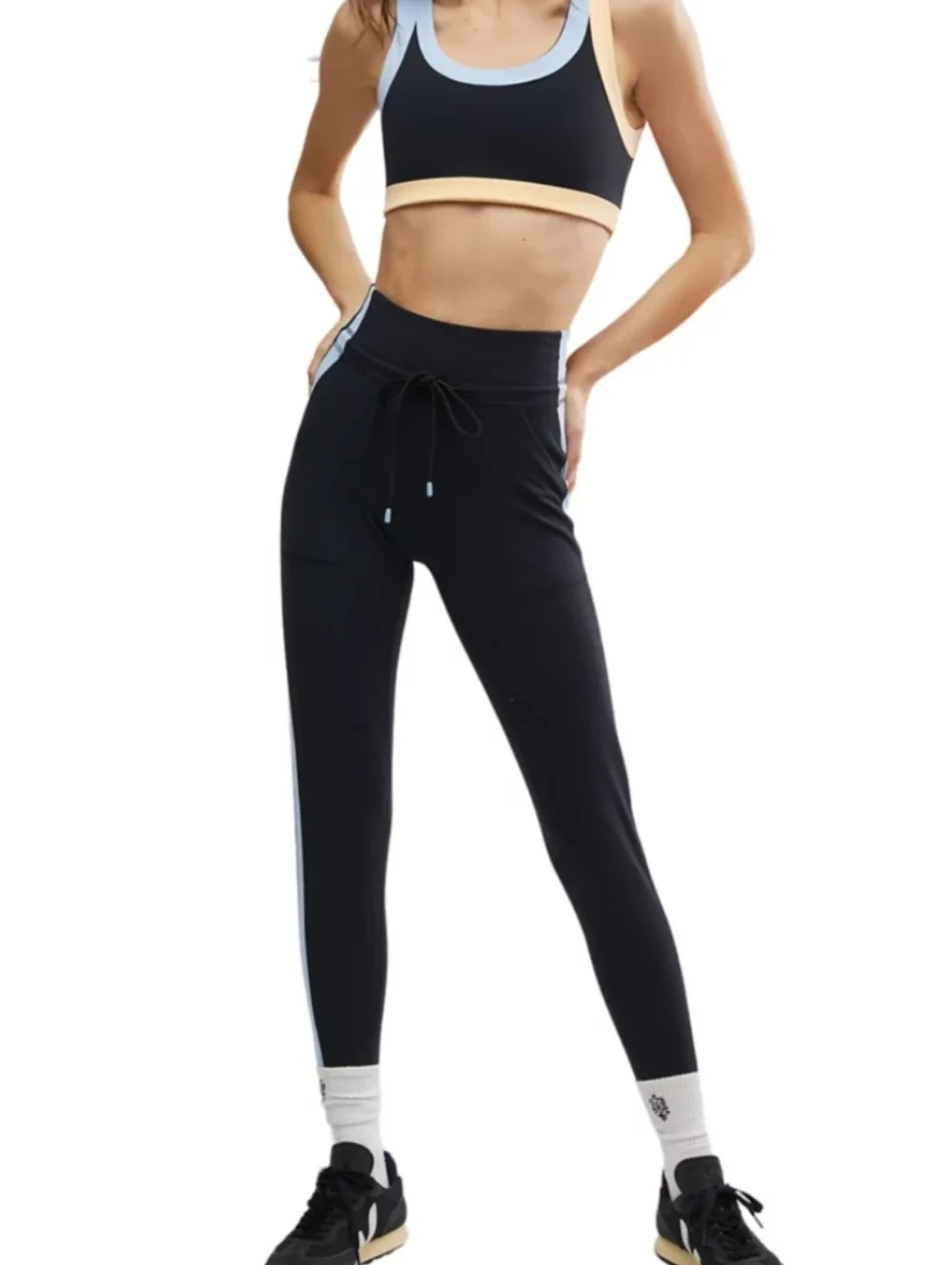 Free People Athletic Never Better Color Block Jogger Pants Size Small NWOT